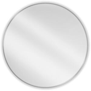Mexen Loft, oglinda baie rotunda 90 cm, culoare rama otel periat, 9850-090-090-000-10