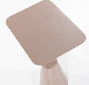Masuta laterala din metal Gravity roz 40,6x30,5x58,4 cm