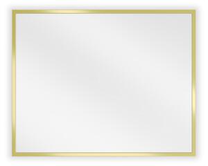 Mexen Loft, oglinda baie dreptunghiulara 50 x 40 cm, culoare rama auriu lucios, 9852-050-040-000-50