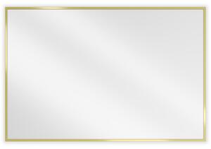 Mexen Loft, oglinda baie dreptunghiulara 90 x 60 cm, culoare rama auriu lucios, 9852-090-060-000-50