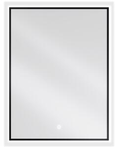 Mexen Erma, oglinda baie LED cu iluminare din spate si rama neagra 60x80 cm, 6000K, anti-aburire, 9814-060-080-611-70