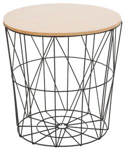 Masuta de cafea Tutumi Twins Wire Marime L Negru-Maro KRZ-08601