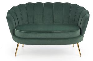 Canapea fixa AMORINITO XL, verde/auriu, 131x77x77x45 cm