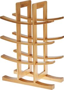 Tutumi Tutumi, suport pentru vin din bambus 42x30x16 cm 371572, maro, HOM-04100