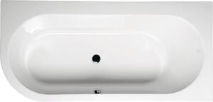 Polysan Polysan, cadă asimetrică ASTRA R 165x80x48cm, alb, 34611
