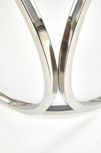 Masuta de cafea VENUS S argintiu/sticla, 50x55 cm
