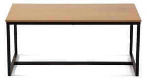 Măsuță de cafea în culoare naturală cu aspect de lemn de stejar 47x90 cm Norden – Bonami Essentials