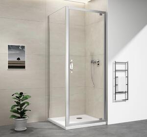 Gelco Gelco, SIGMA SIMPLY paravan de duș pătrat ușă pivotant 800x800mm varianta L/P, sticlă transparentă, GS1279GS3180