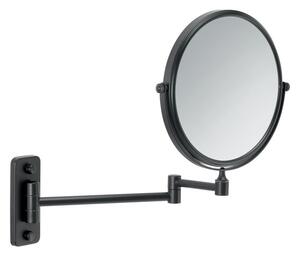 Gedy Gedy, oglindă cosmetică suspendată GAIA, diametru 180 mm, față-verso, neagră, CO202414