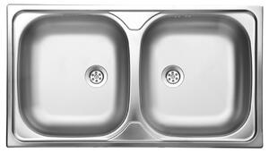 Novaservis, Chiuveta dubla 45x80 inox, DR45/80