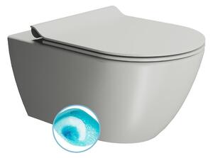 GSI GSI, vas de toaletă montat pe perete PURA, Swirlflush, 36x55cm, Cenere dual-mat, 881517