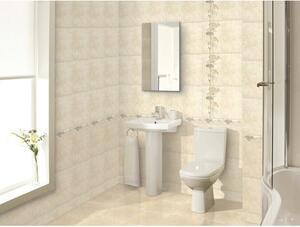 Faianță baie / bucătărie Elba, aspect marmorat, bej 40x25 cm