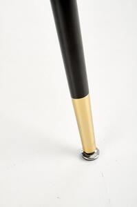 Masa EMBOS, negru/auriu, 120x75 cm