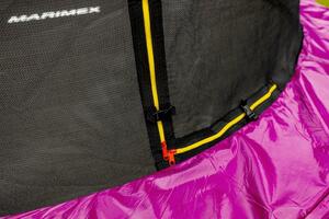 Trambulină Marimex 244 cm roz + plasă de protecție + trepte