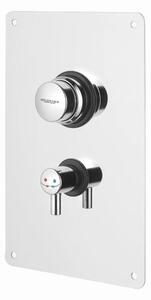 Bruckner Bruckner, robinet de duș ascuns TEMPOR cu auto-închidere cu control al temperaturii, crom, 937.141.1