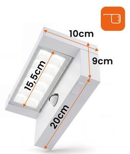 Aplică LED de exterior cu senzor LED/25W/230V IP54 albă