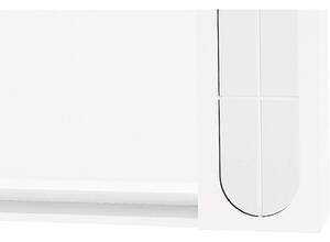 Dulap baie cu oglindă Savini Due Crea, poliță și iluminare LED, PAL/sticlă lustruită, 92x57 cm alb IP44