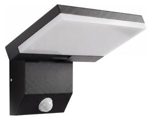 Aplica de perete LED pentru exterior cu senzor LED/18W/230V IP44 neagră