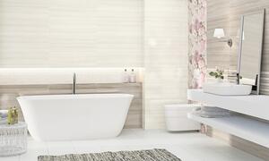 Faianță baie / bucătărie Glamour Premium Cream lucioasă 25x75 cm
