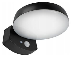 Aplică de perete solară LED cu senzor LED/3W/3,7V 1800 mAh IP54 negru
