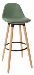 Scaun de bar cu spatar MAXON, Verde, 92x42,5x39,5 cm, Atmosphera Créateur d'intérieur