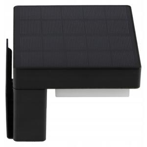 Aplica solară de perete LED cu senzor, 5W, 3,7V, 2000 mAh, IP44, neagră