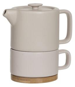 Ceainic cu cană, NATURAL, 800 ml, roz deschis