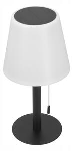 Lampă solară LED reglabilă LED/2W/5V USB 1200 mAh IP44 alb/negru