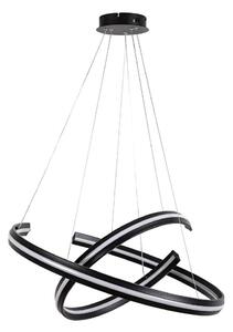 Rabalux 72052 - Lampă suspendată LED reglabilă pe cablu ZADIE 80W/230V 3000-6500K negru + telecomandă
