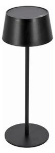 Lampă solară LED tactilă reglabilă LED/3W/5V USB 1800 mAh IP44 neagră
