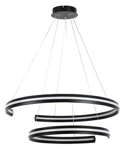 Rabalux 72052 - Lampă suspendată LED reglabilă pe cablu ZADIE 80W/230V 3000-6500K negru + telecomandă
