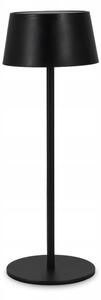 Lampă solară LED tactilă reglabilă LED/3W/5V USB 1800 mAh IP44 neagră