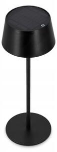 Lampă solară LED tactilă reglabilă LED/3W/5V USB 1800 mAh IP44 neagră