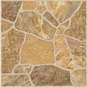 Gresie exterior / interior porțelanată Quartzite maro mată 33x33 cm