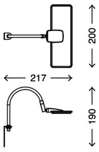 Briloner 2664-012 - LED Lampă de perete UNO LED/5W/230V crom mat