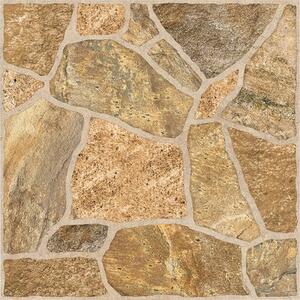 Gresie exterior / interior porțelanată Quartzite maro mată 33x33 cm