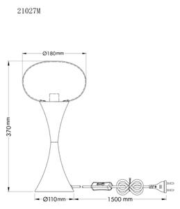 Globo 21027M - Lampă de masă LULA 1xE14/25W/230V aurie