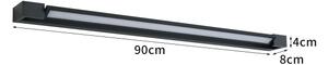 BRILAGI - LED Aplica de perete pentru exterior AQUA LINE LED/24W/230V 90 cm IP44 neagră