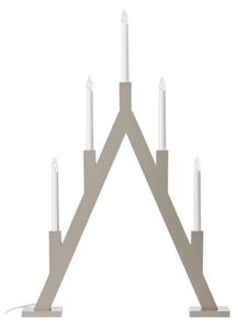 Markslöjd 706470 - Suport de lumânări de Crăciun BJURFORS 5xE10/3W/230V pin/bej