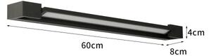 BRILAGI - Aplică de perete LED pentru exterior AQUA LINE LED/18W/230V 60 cm IP44 neagră