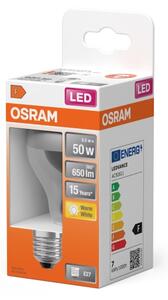 Bec LED cu vârf oglindă FILAMENT E27/6,5W/230V 2700K argintiu- Osram