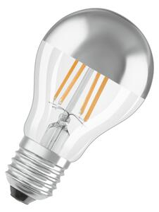 Bec LED cu vârf oglindă FILAMENT E27/6,5W/230V 2700K argintiu- Osram