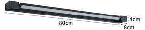 BRILAGI - LED Aplică de perete pentru exterior AQUA LINE LED/20W/230V 80 cm IP44 neagră