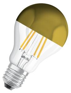 Bec LED cu vârf oglindă FILAMENT E27/6,5W/230V 2700K auriu - Osram