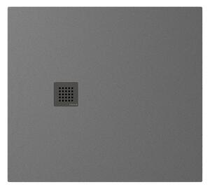 Polysan Polysan, cadita de dus TRENECA din marmura turnata cu posibilitate de reglare a dimensiunii 100x90cm, gri mat, 84306.31