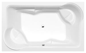 Polysan Polysan, cada dreptunghiulara DUO 200x120x45cm, alba, 16111