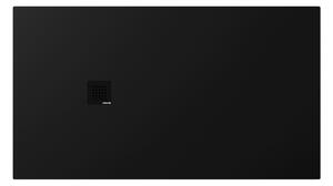 Polysan Polysan, cadita de dus TRENECA din marmura turnata cu posibilitate de reglare a dimensiunii 160x90cm, negru mat, 84311.21