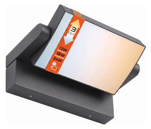 LED Stm aplică de perete pentru exterior LED/12/18/24W/230V 3000/4000/6500K IP54 neagră