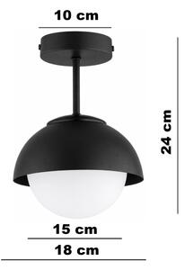 BRILAGI - Lustră aplicată COSMO 1xE27/60W/230V neagră