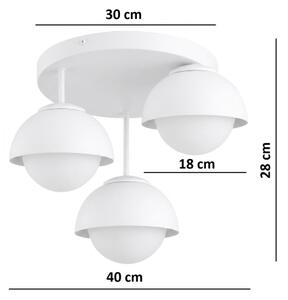 BRILAGI - Lustră aplicată COSMO 3xE27/60W/230V alb/auriu